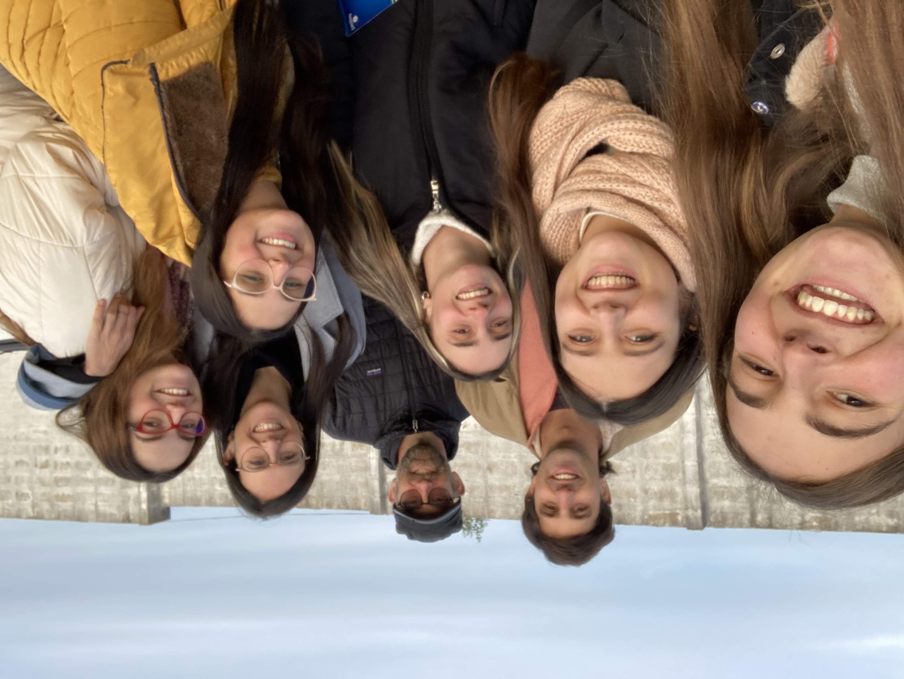 Fulbrighter with friends in Uruguay